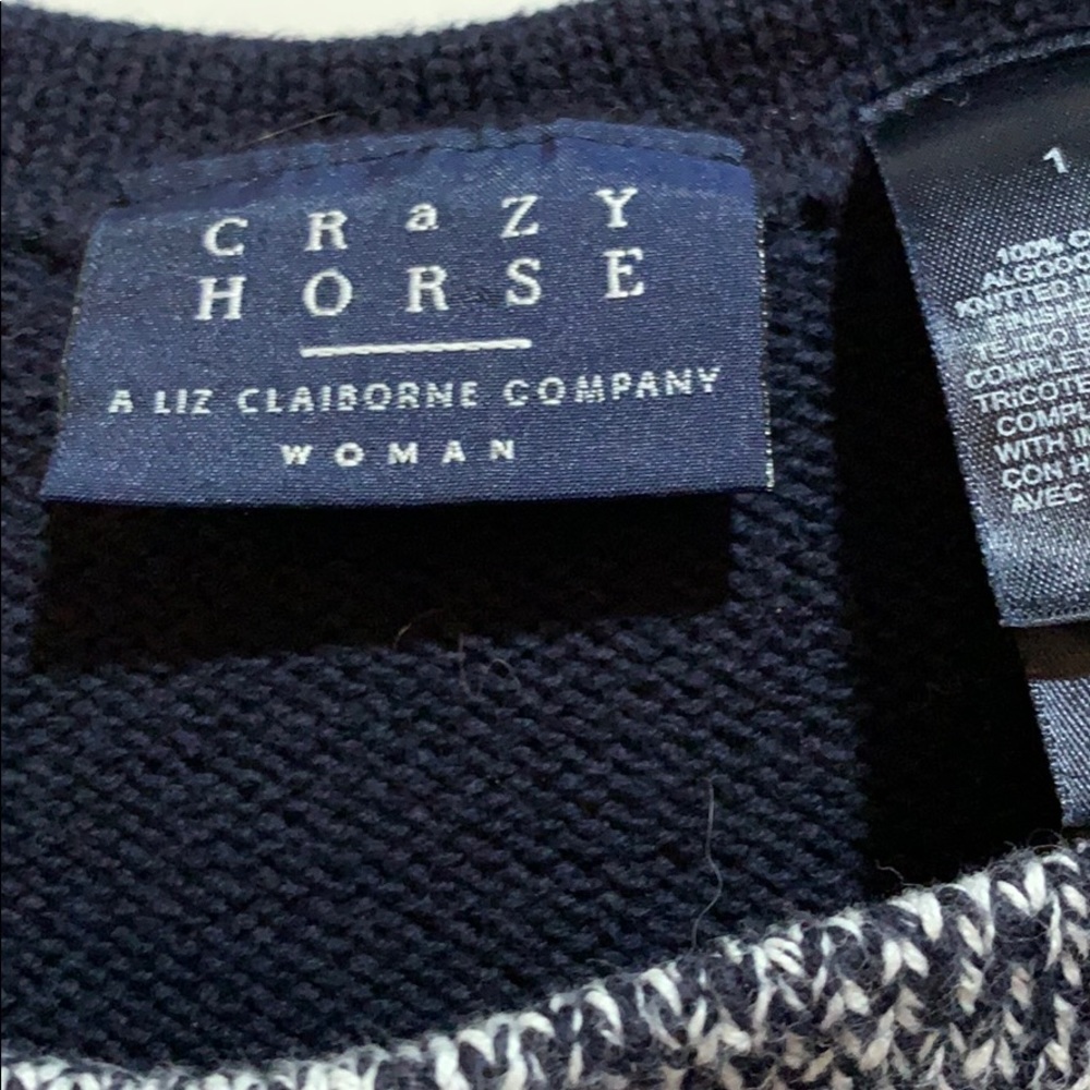 Vtg Crazy Horse Liz Claiborne Woman Sz 1 Ovs - Gem